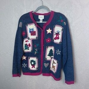 Carly St Clair Large L Christmas Sweater very good condition